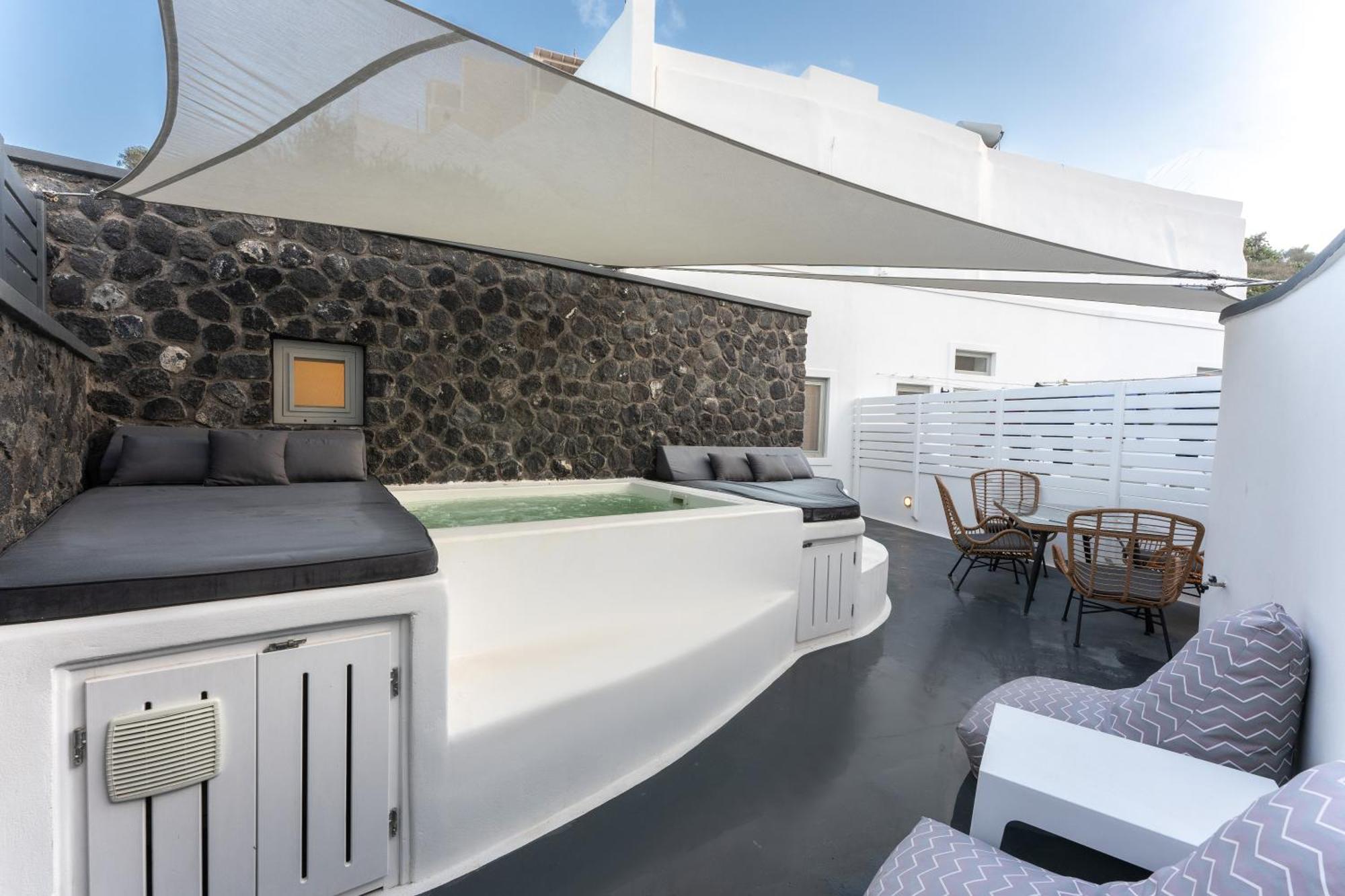 Sun Naam Home Santorini With Heated Jacuzzi Karterádos Eksteriør bilde